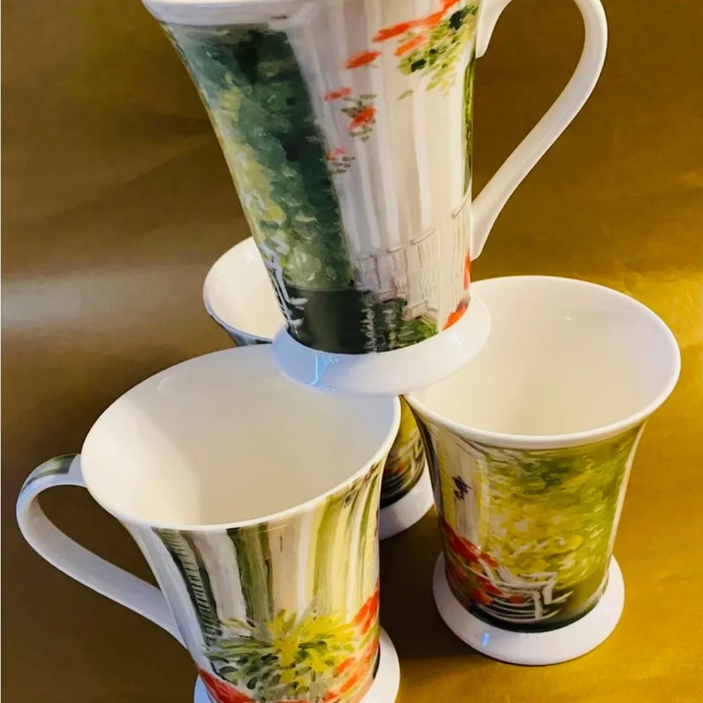 Mary Whaley Adams Artist Art For The Table Pimpernel Mugs Set of 4